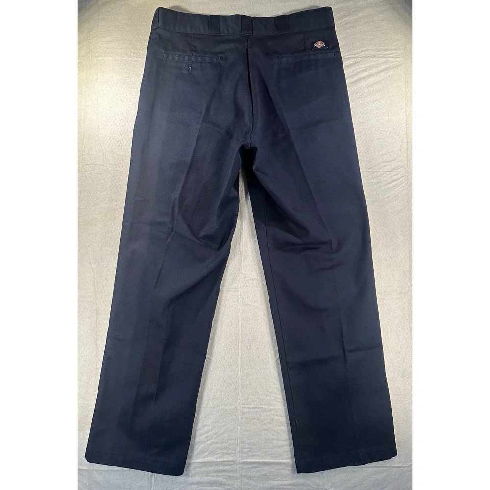 DICKIES MEN'S 874 ORIGINAL FIT WORK PANT Sits at Waist NAVY SIZE: 36x32 - Picture 4 of 6